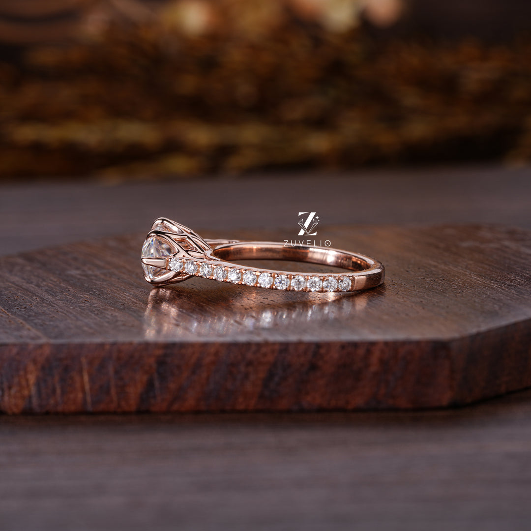 Marquise Cut Rose Gold Ring