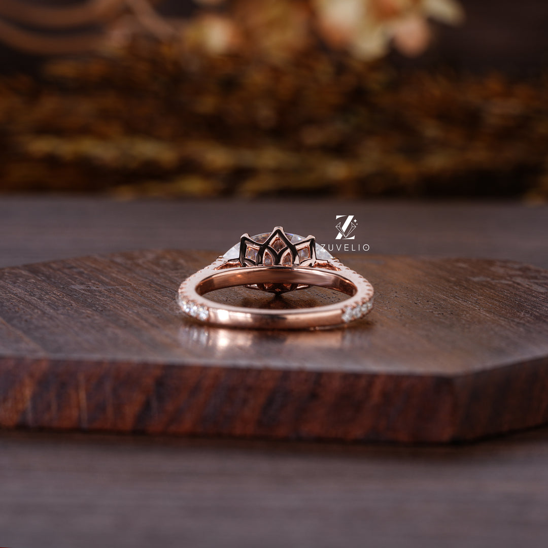 Marquise Cut Rose Gold Ring