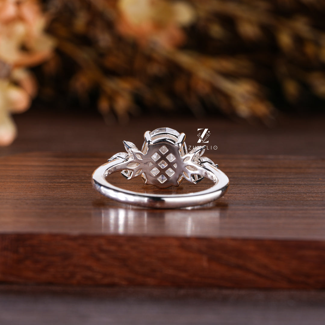 Oval Moissanite Ring