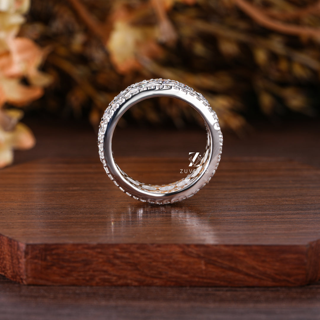 Double Halo Style Ring