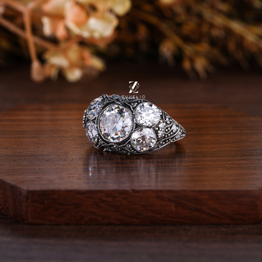 OEC Antique Moissanite Ring