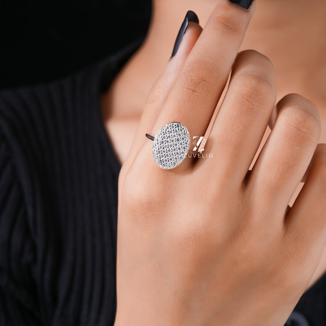 Moissanite Statement Ring