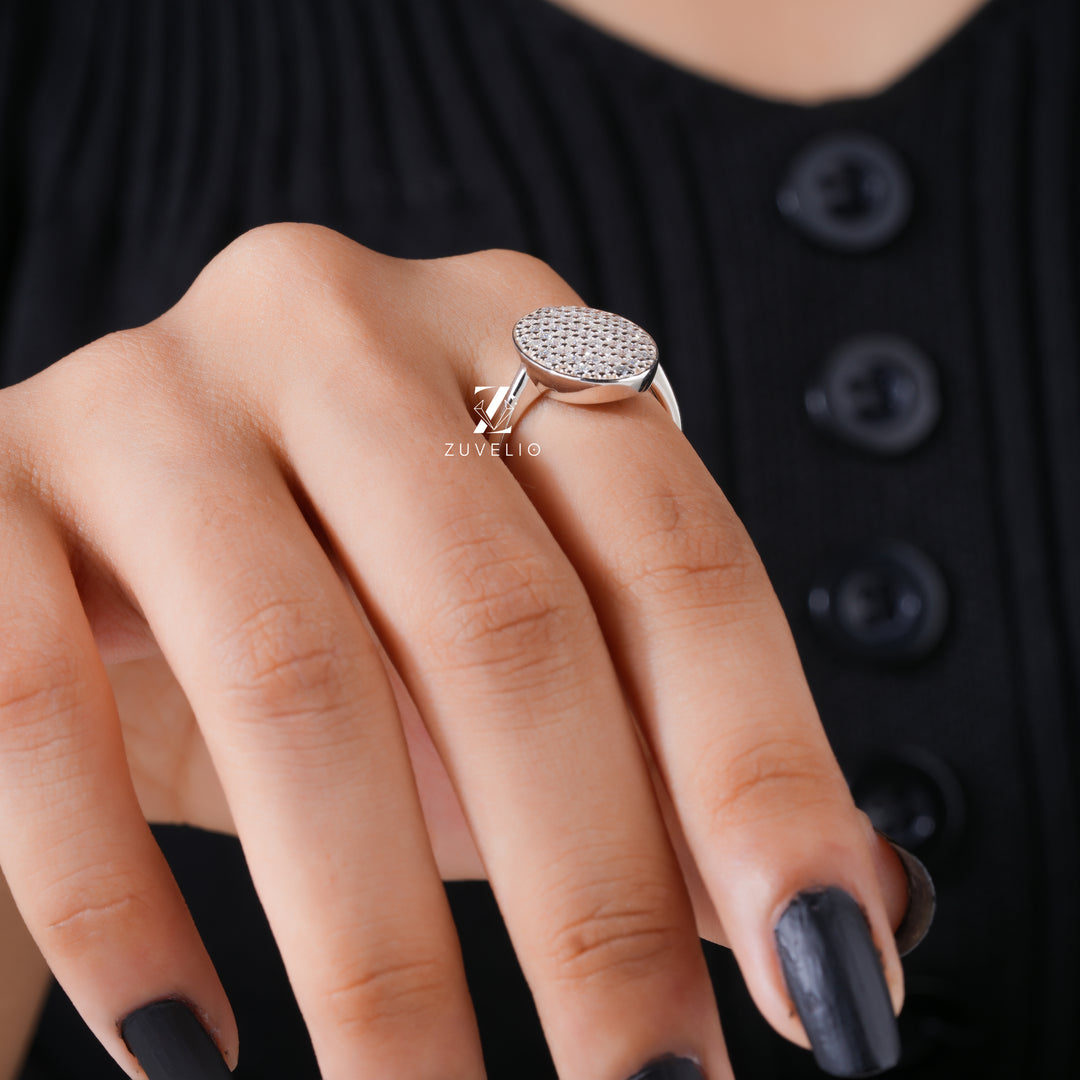 Moissanite Statement Ring