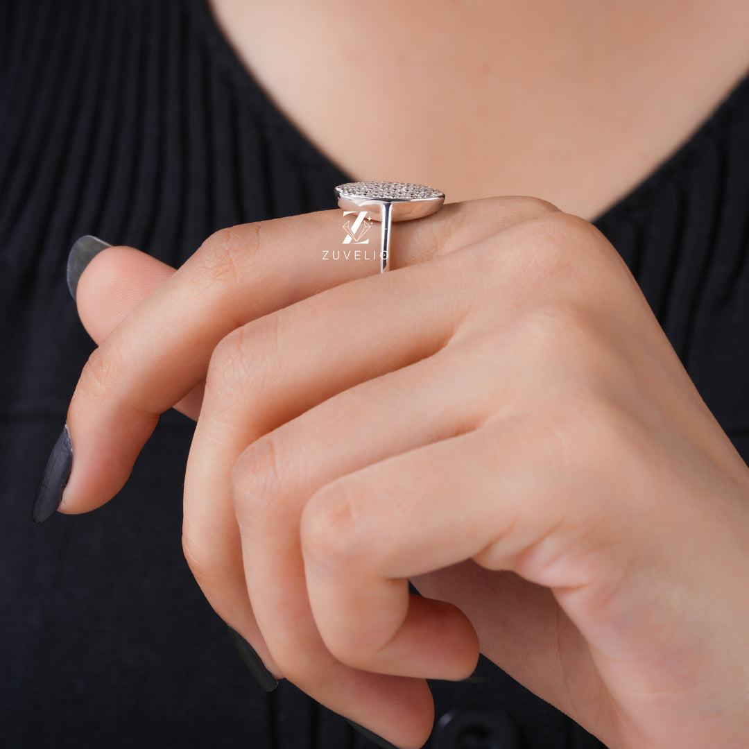 Moissanite Statement Ring