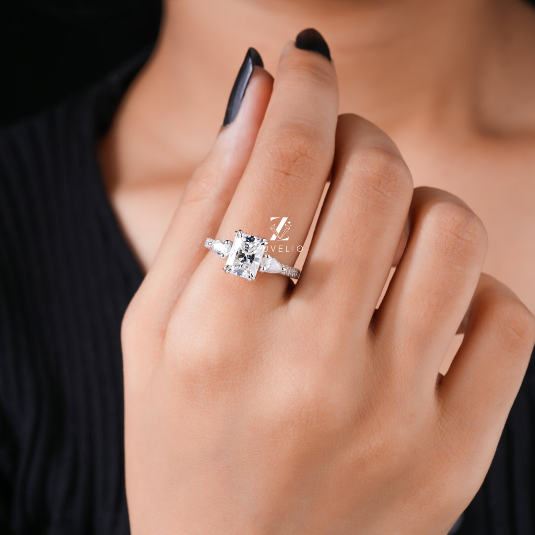 Radiant Moissanite Ring