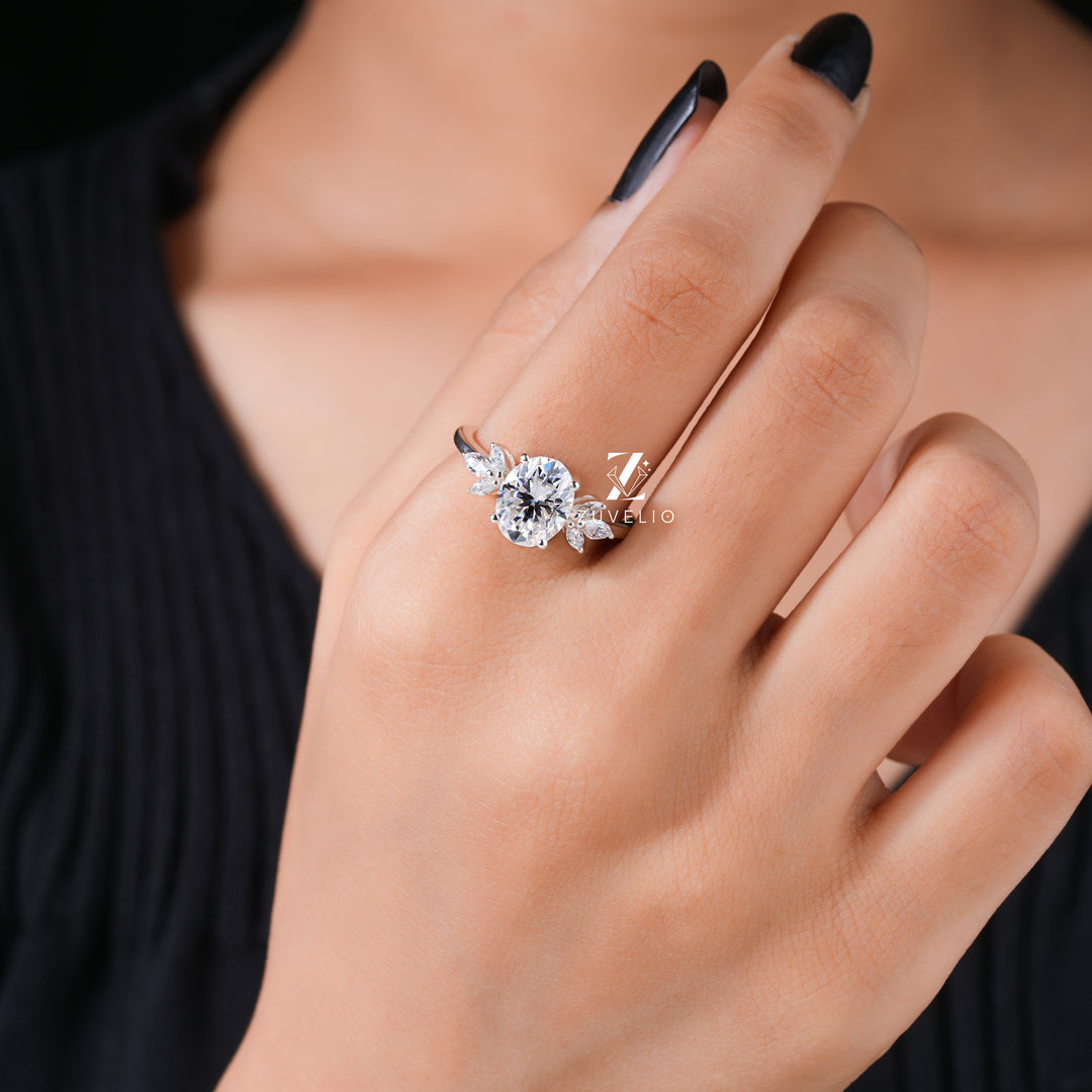 Oval Moissanite Ring