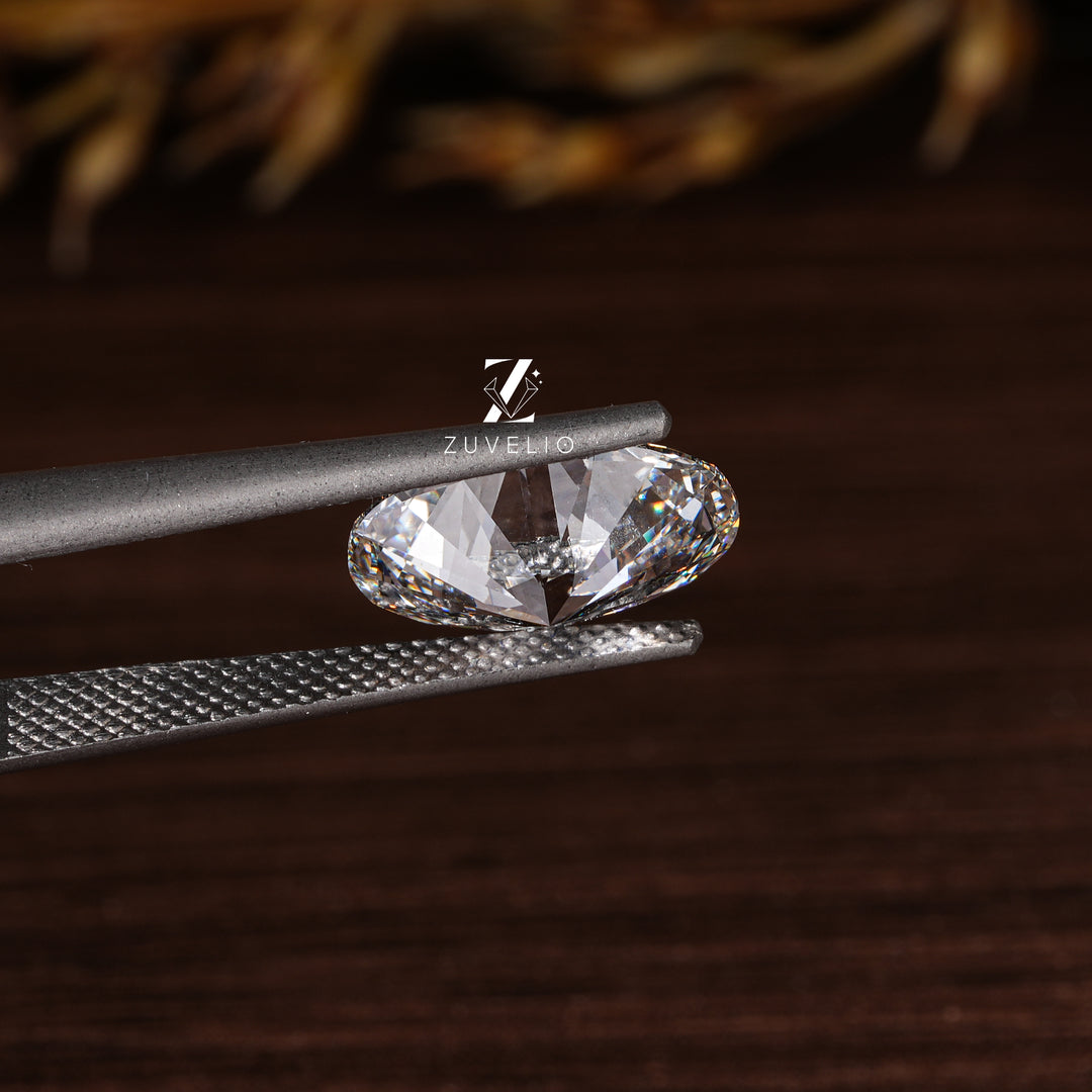 2.02 Ct Oval Rose Cut Diamond