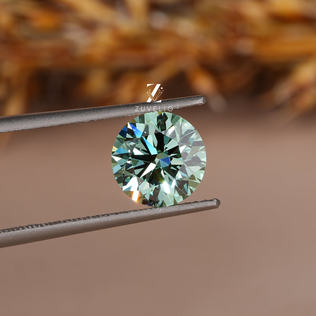 2.01 Ct Blue Green Lab Diamond