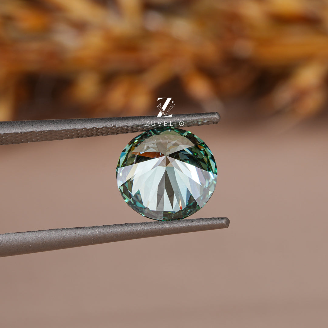 2.01 Ct Blue Green Lab Diamond