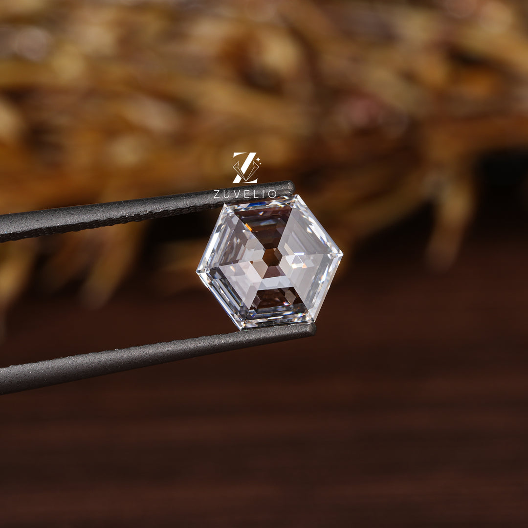 1.07 Ct Portrait Hexagon Diamond