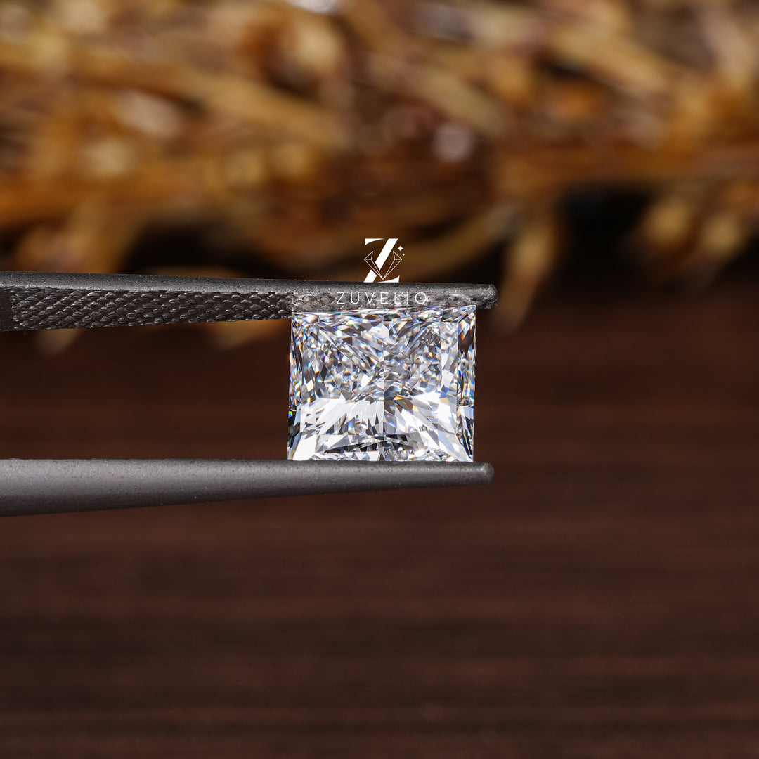 3.62 Ct Princess Lab Diamond