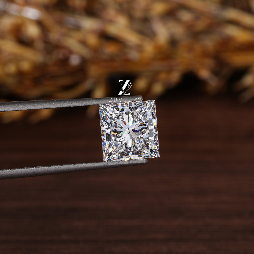 3.62 Ct Princess Lab Diamond