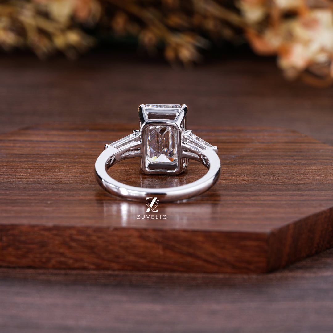 Emerald Cut Lab Diamond Ring