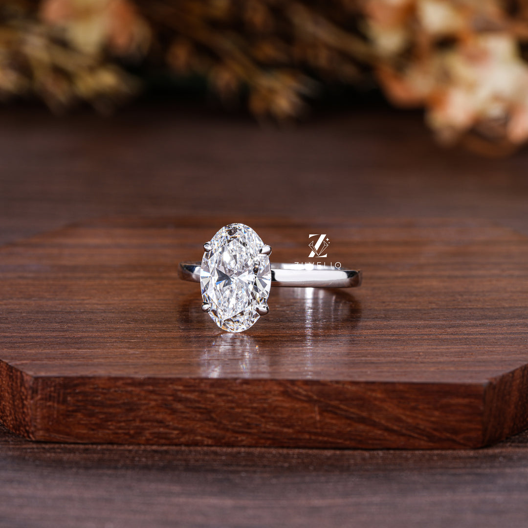 Oval Lab Diamond Ring