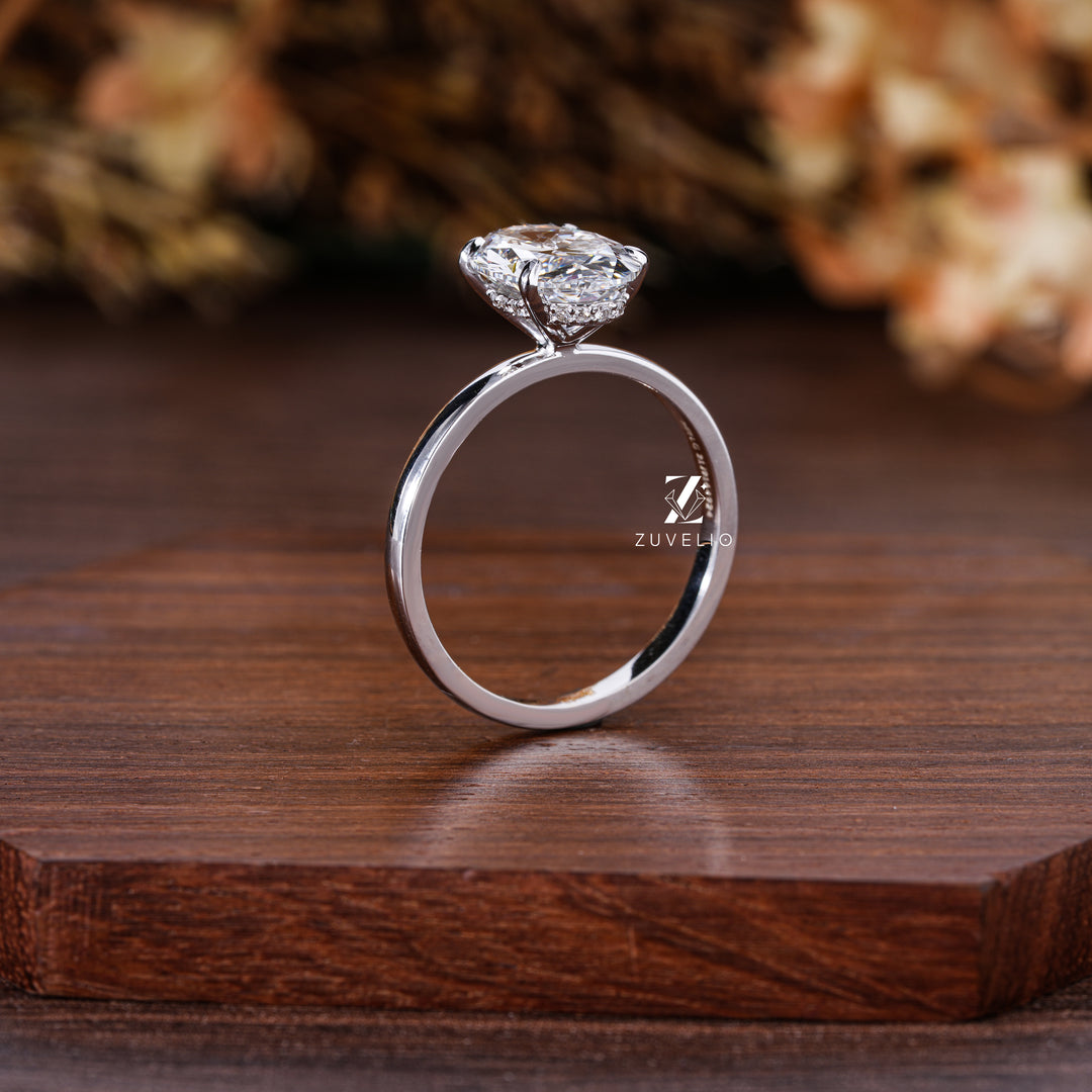 Oval Lab Diamond Ring