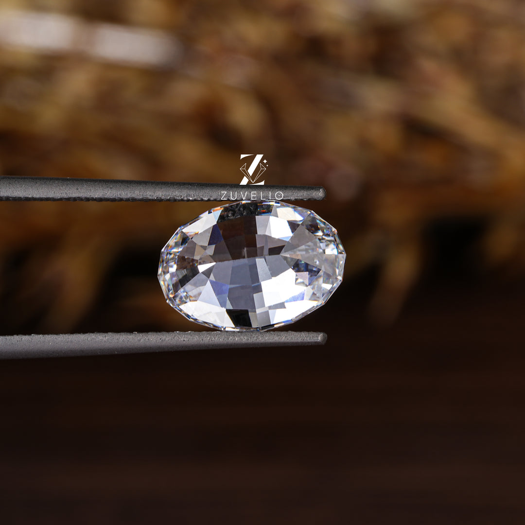 2.02 Ct Oval Rose Cut Diamond