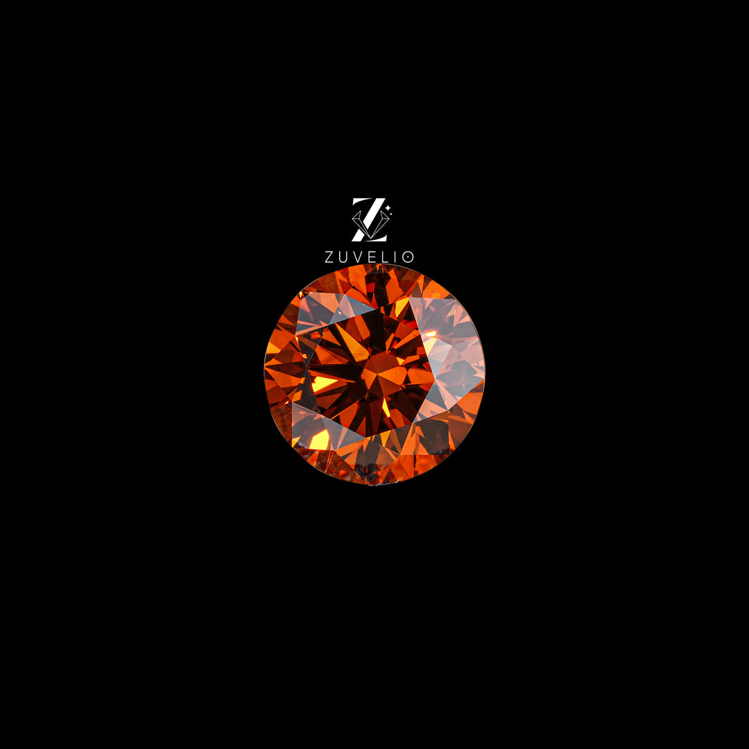 2.05 Ct Brown Orange Lab Diamond