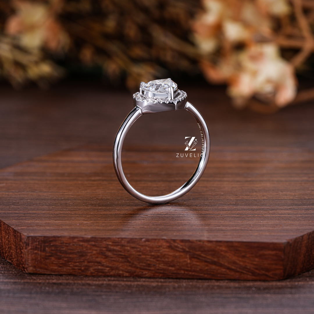 Heart Shape Lab Ring