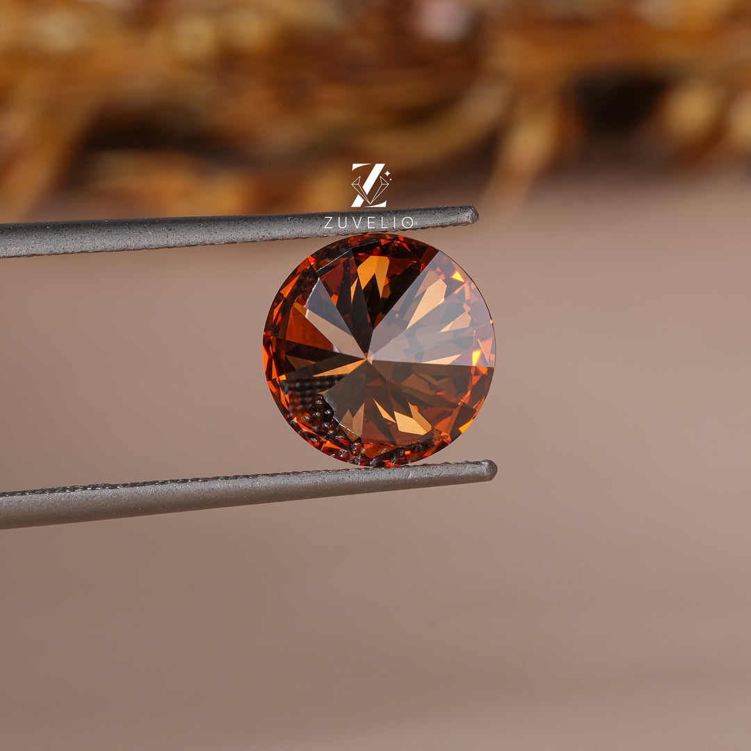 2.05 Ct Brown Orange Lab Diamond