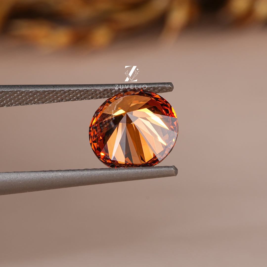 2.05 Ct Brown Orange Lab Diamond