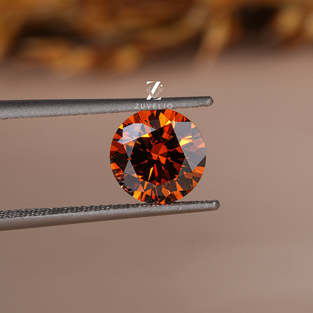 2.05 Ct Brown Orange Lab Diamond