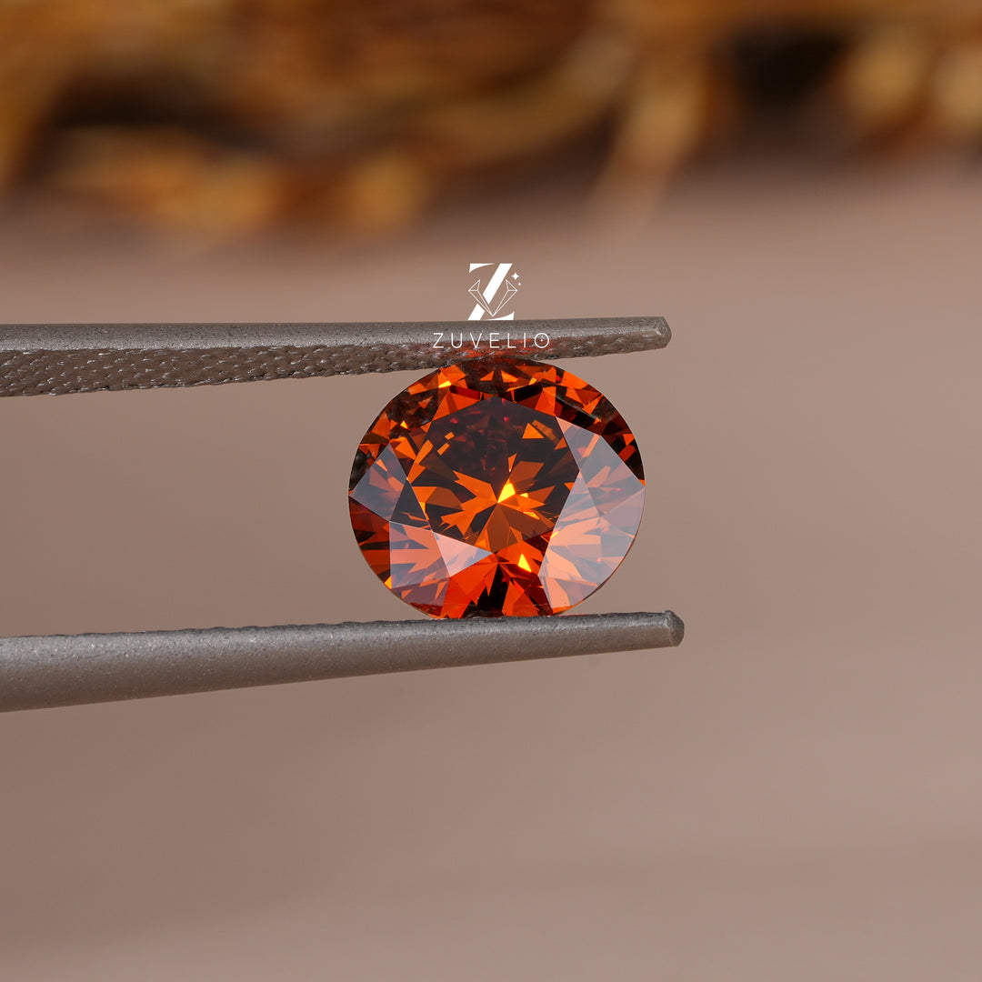 2.05 Ct Brown Orange Lab Diamond