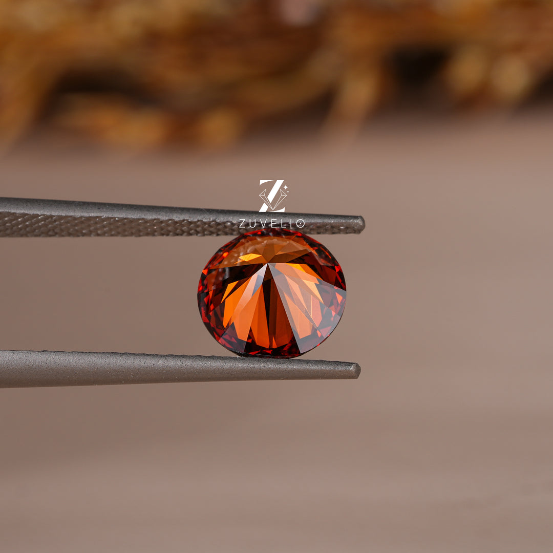 2.05 Ct Brown Orange Lab Diamond