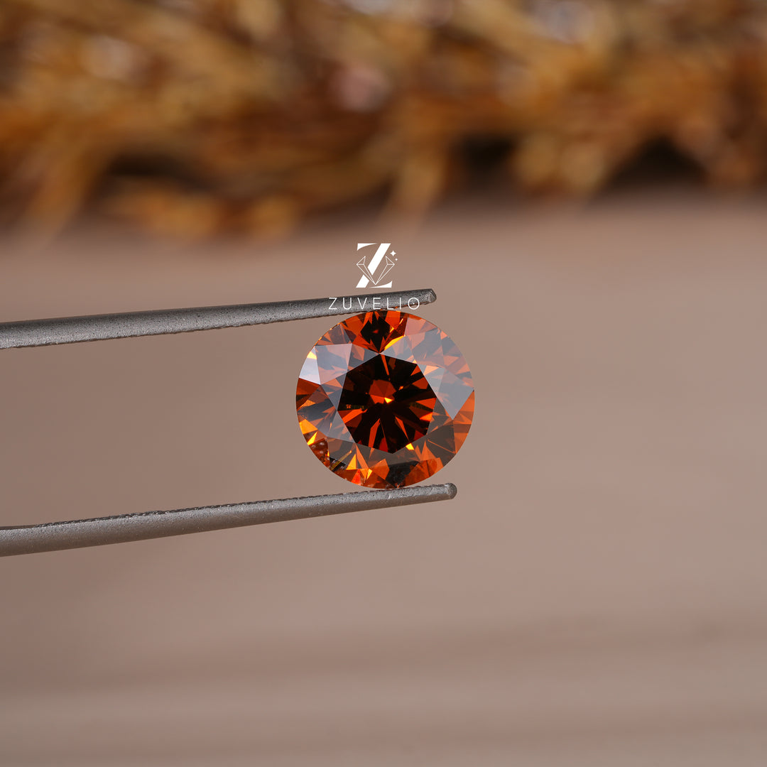 2.04 Ct Deep Orange Lab Diamond