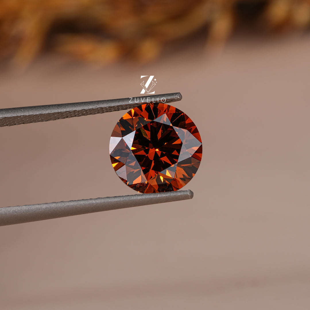 2.04 Ct Deep Orange Lab Diamond