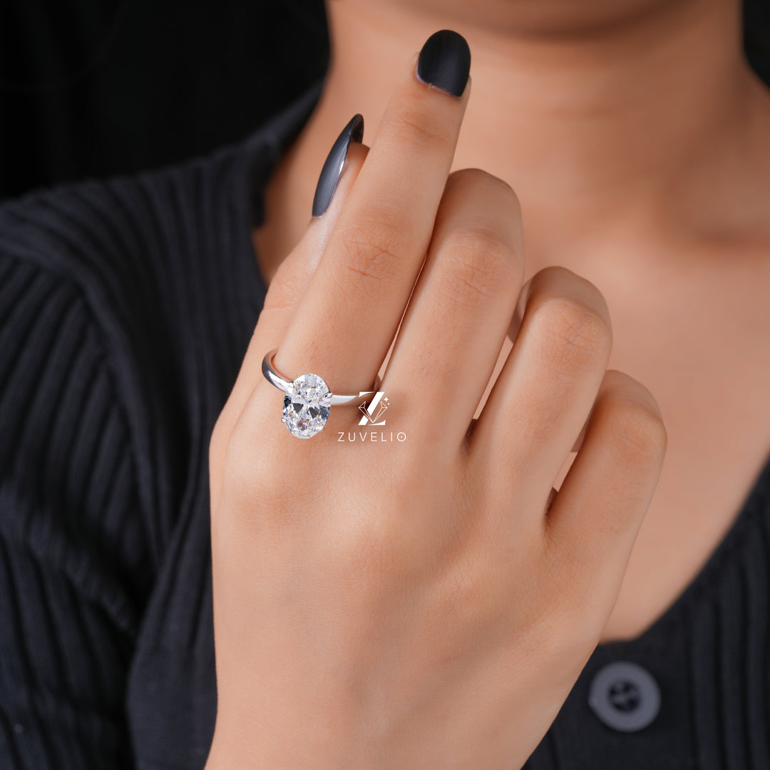 Oval Lab Diamond Ring