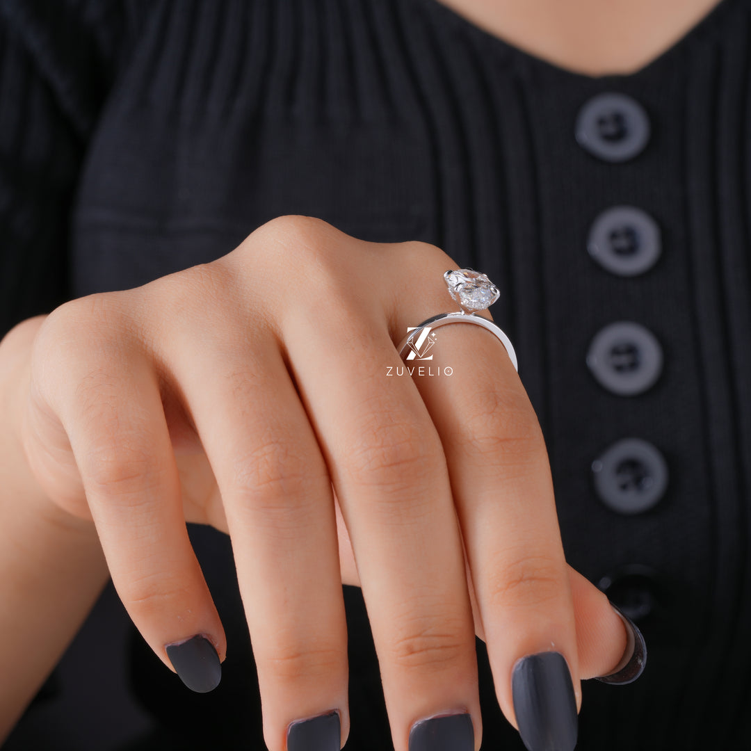 Oval Lab Diamond Ring