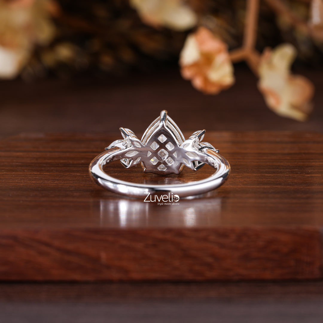 Pear Cut Marquise Ring