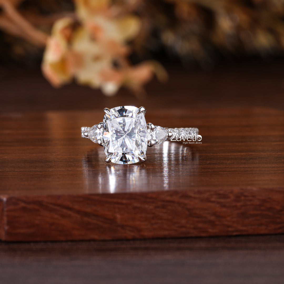 Radiant Cut Moissanite Ring