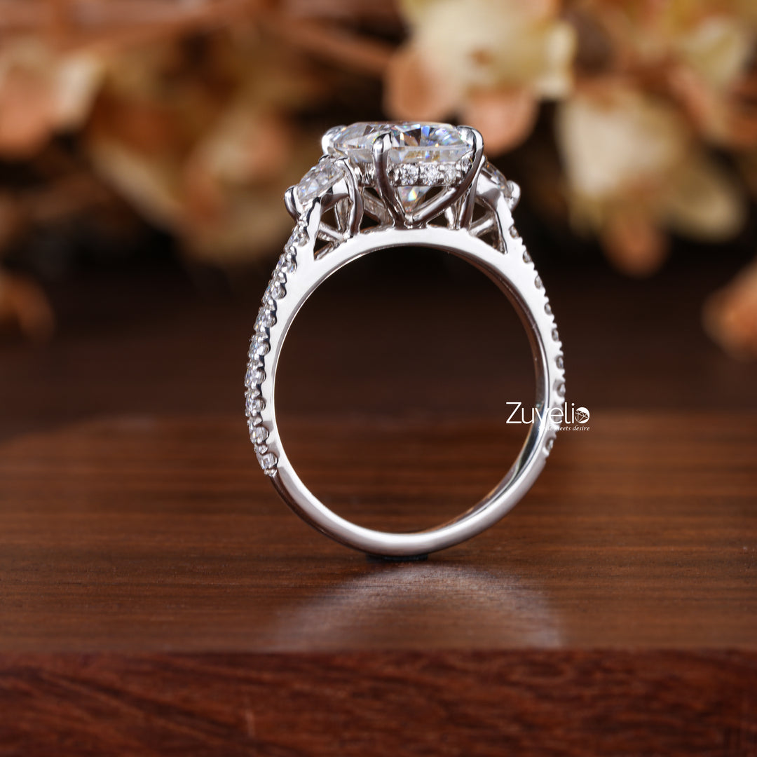 Radiant Cut Moissanite Ring