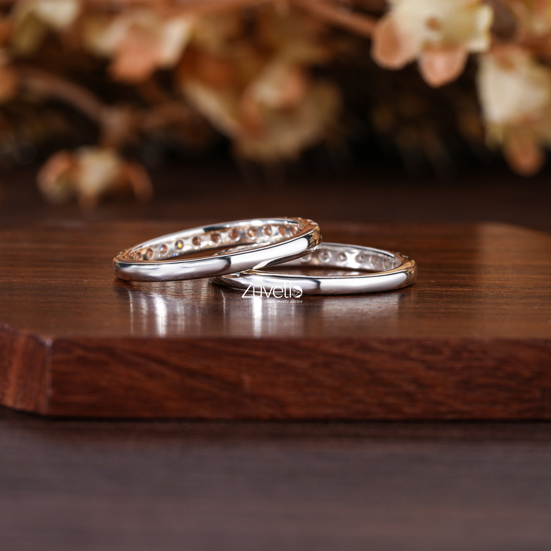 Round Pair Wedding Band