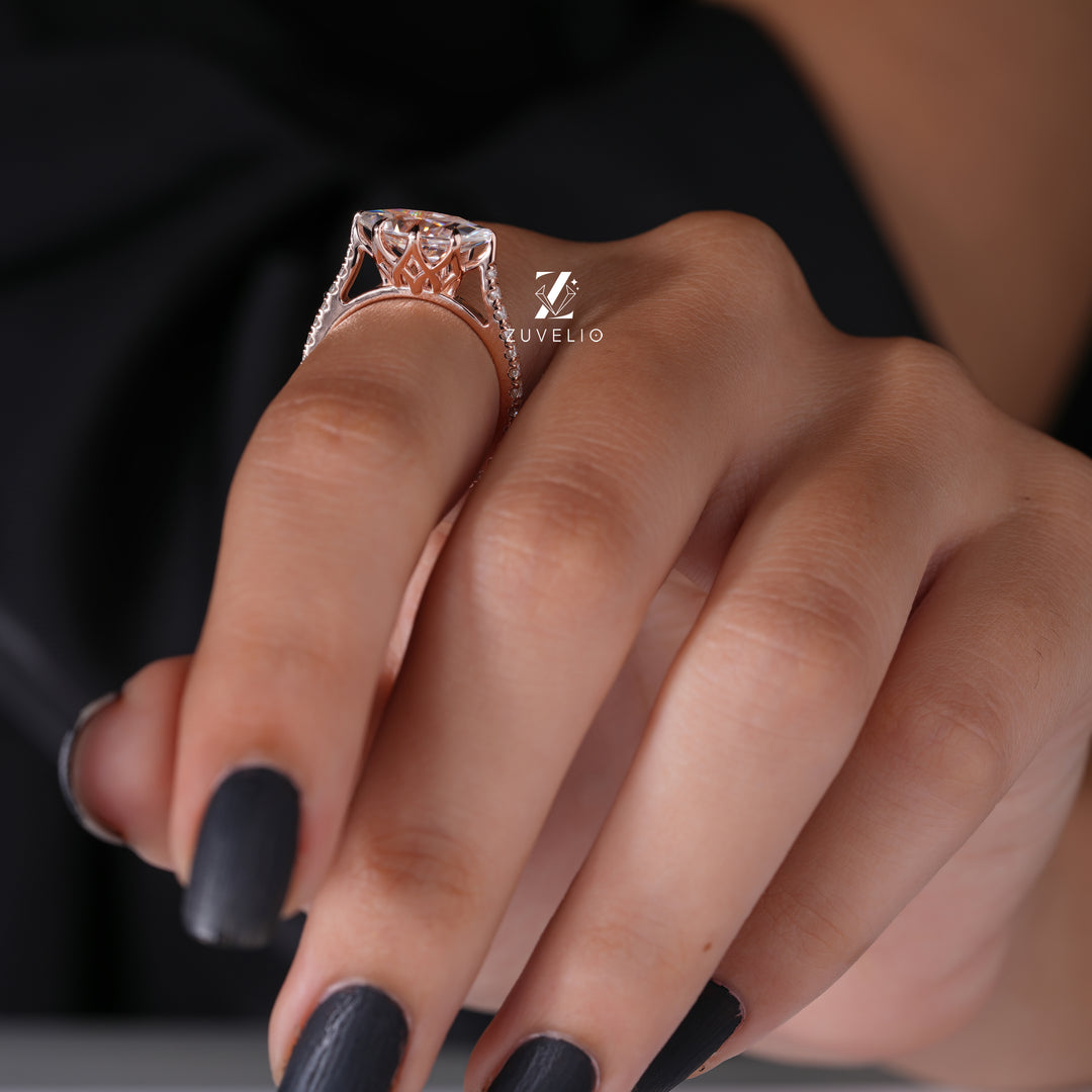 Marquise Cut Rose Gold Ring